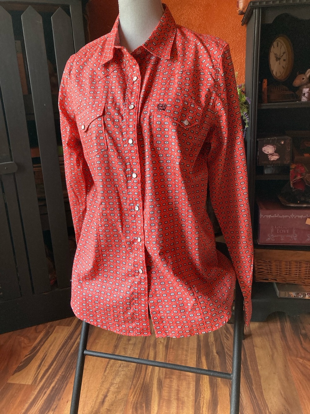 New Cinch XL long sleeve western patterned snap front shirt